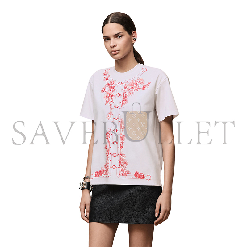 HERMES T-SHIRT WITH MAXI PRINT H6E4620DC9034